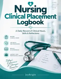 Official cover for Nursing Clinical Placement Logbook by Jamila Sesay